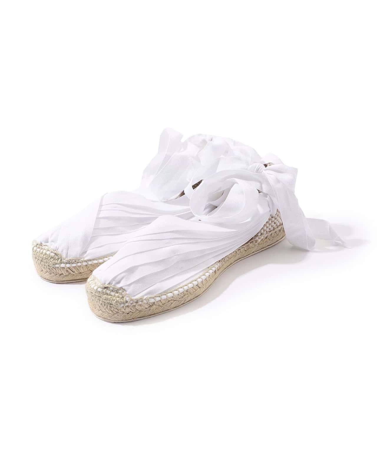 【SALE／40%OFF】TOMORROWLAND GOODS LA MANUAL ALPARGATERA LACE UP エスパドリーユ トゥモローランド シューズ・靴 その他のシューズ・靴 ホワイト ブラック【送料無料】