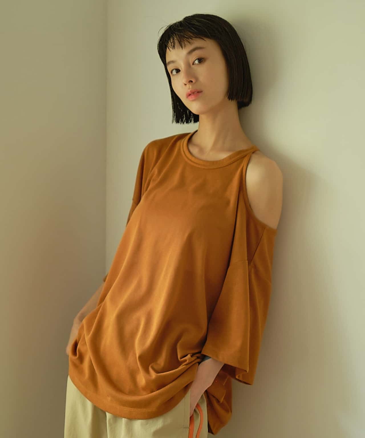 【SALE／61%OFF】PAL GROUP OUTLET 【earthy_】シアーホールTシャツ パル グループ アウトレット トップス カットソー・Tシャツ グリーン ブラウン ホワイト