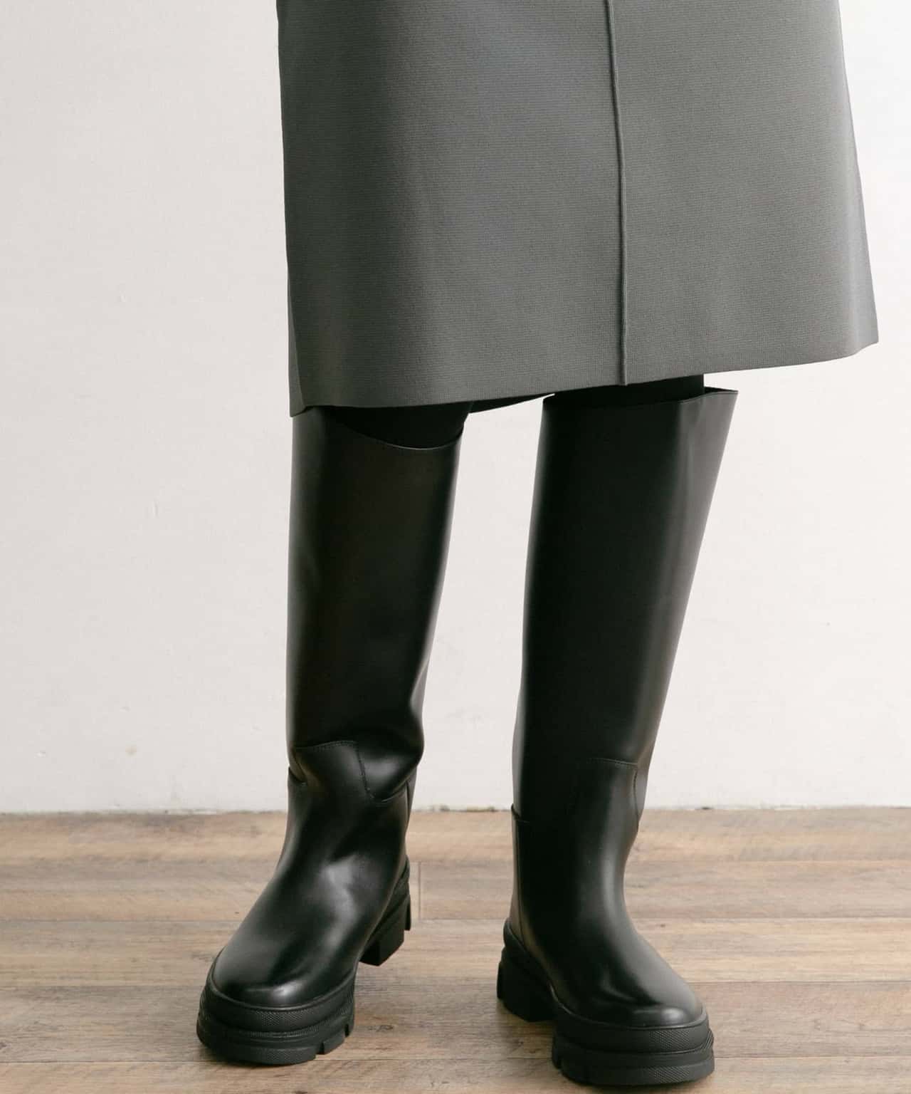 【SALE／40%OFF】ROSSO REMME VOLUME SOLE LONG BOOTS アーバンリサーチロッソ シューズ・靴 ブーツ ブラック【送料無料】