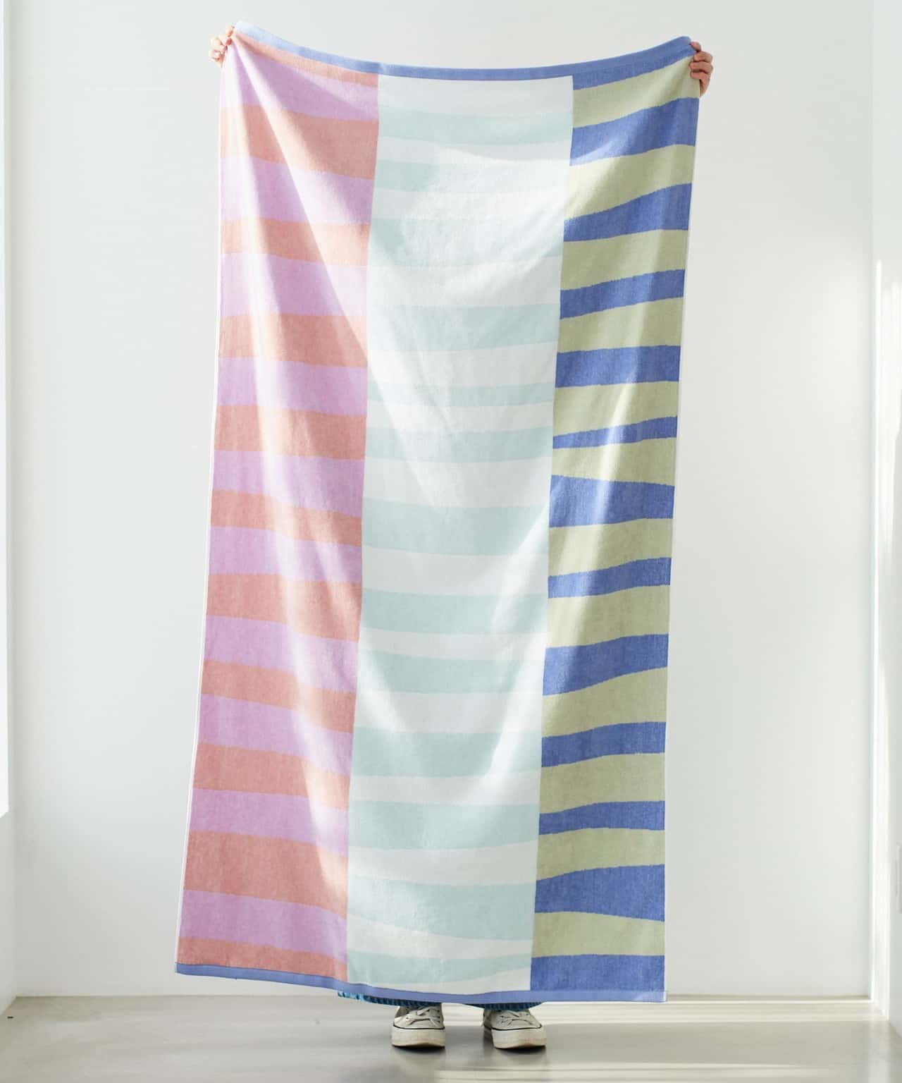 【SALE／37%OFF】Afternoon Tea LIVING ボーダータオルブランケット アフタヌーンティー・リビング インテリア・生活雑貨 ブランケット・ひざ掛け【送料無料】