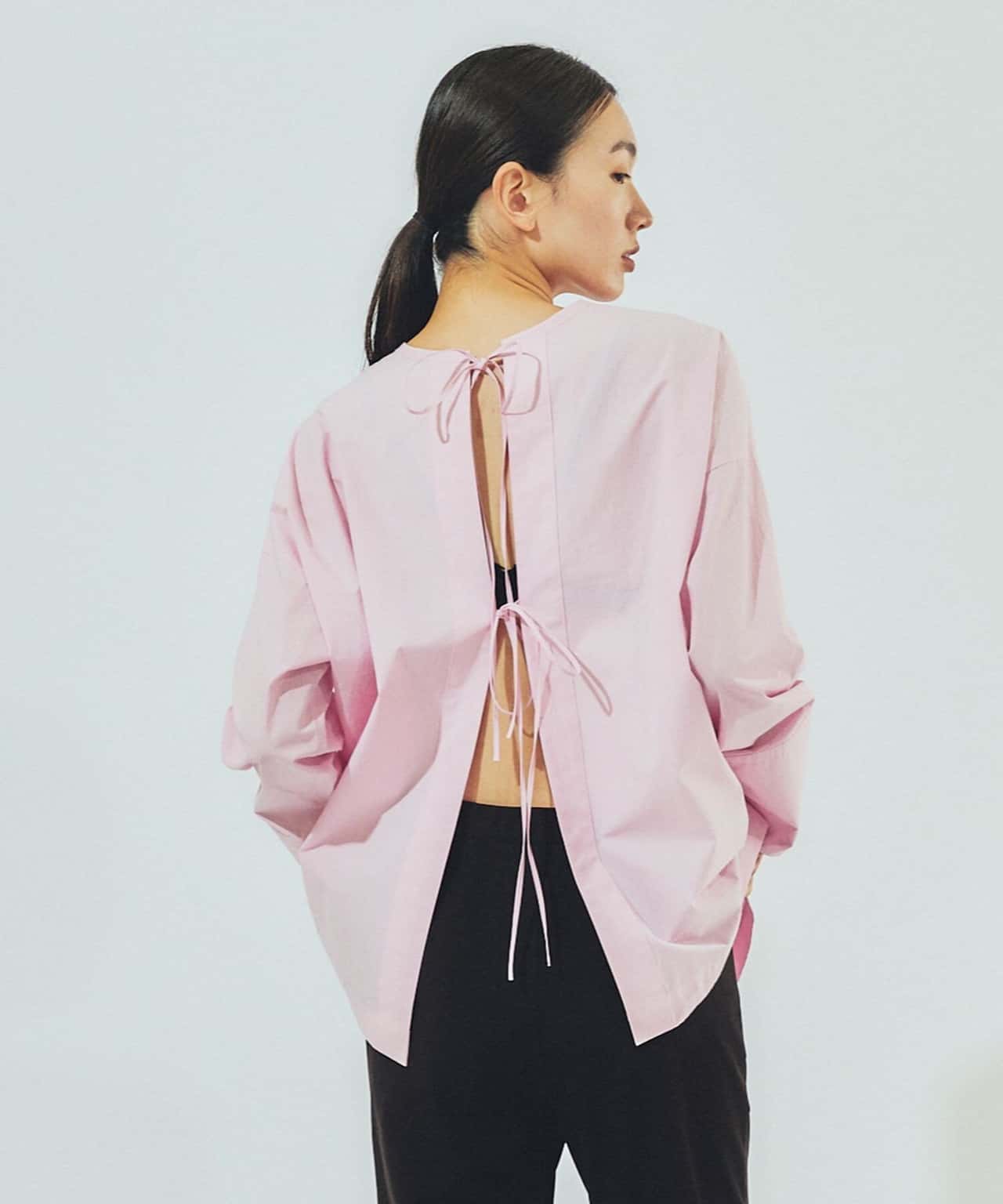 【SALE／40%OFF】Curensology 2WAYリボンブラウス カレンソロジー トップス シャツ・ブラウス ピンク ホワイト ネイビー【送料無料】