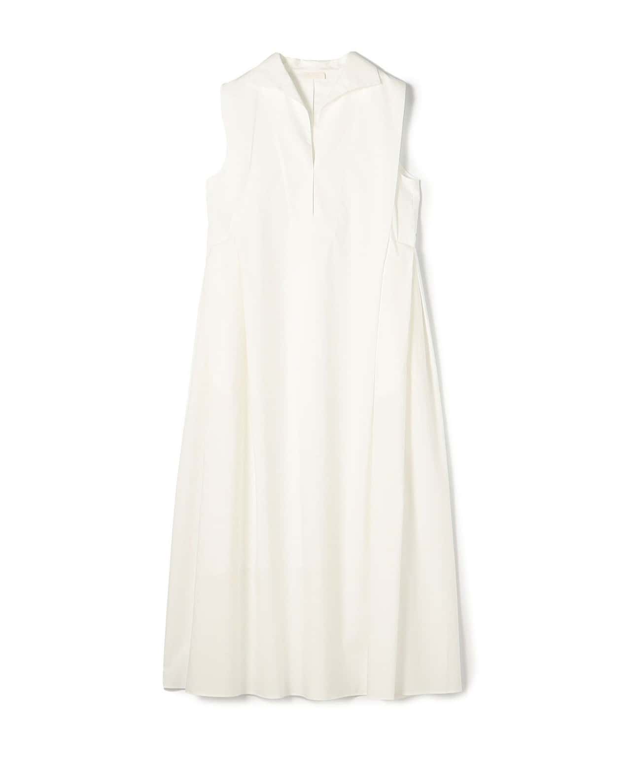 【SALE／40%OFF】Ballsey プロセスドコットン スキッパーカラーワンピース トゥモローランド ワンピース・ドレス ワンピース ホワイト ブルー【送料無料】