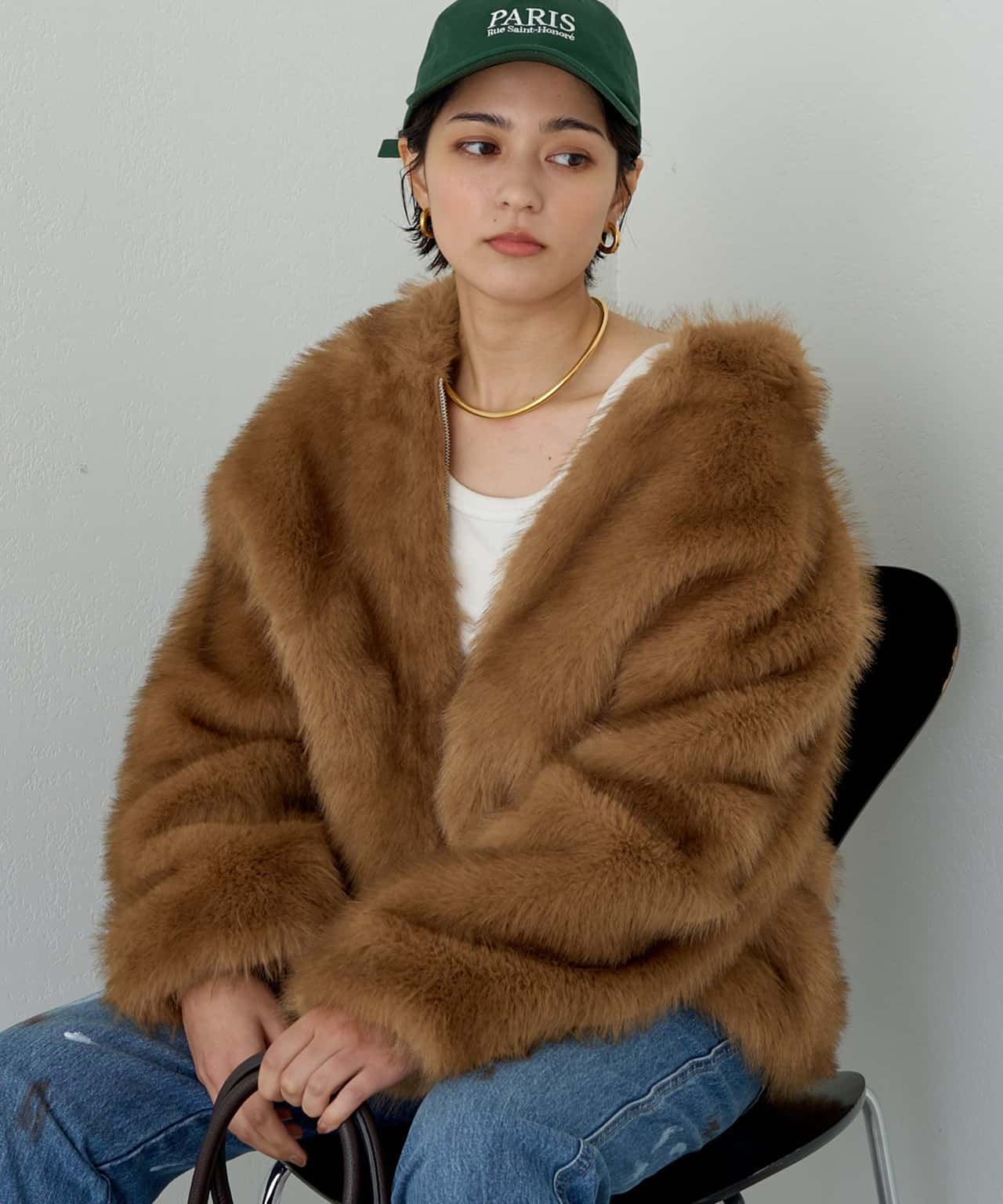 【SALE／63%OFF】PAL GROUP OUTLET 【Loungedress】フェイクファーコート パル グループ アウトレット ジャケット・アウター その他のジャケット・アウター ブラウン【送料無料】