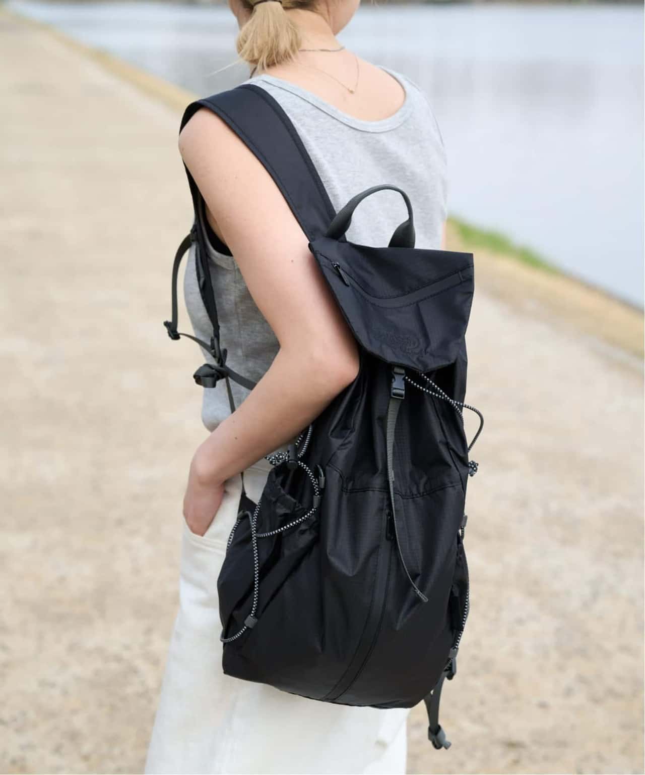 OUTDOOR PRODUCTS Usual Things ≪予約≫PACKABLE BACKPACK アウトドアプロダクツユージュアルシングス バッグ リュック・バックパック ブラック【送料無料】