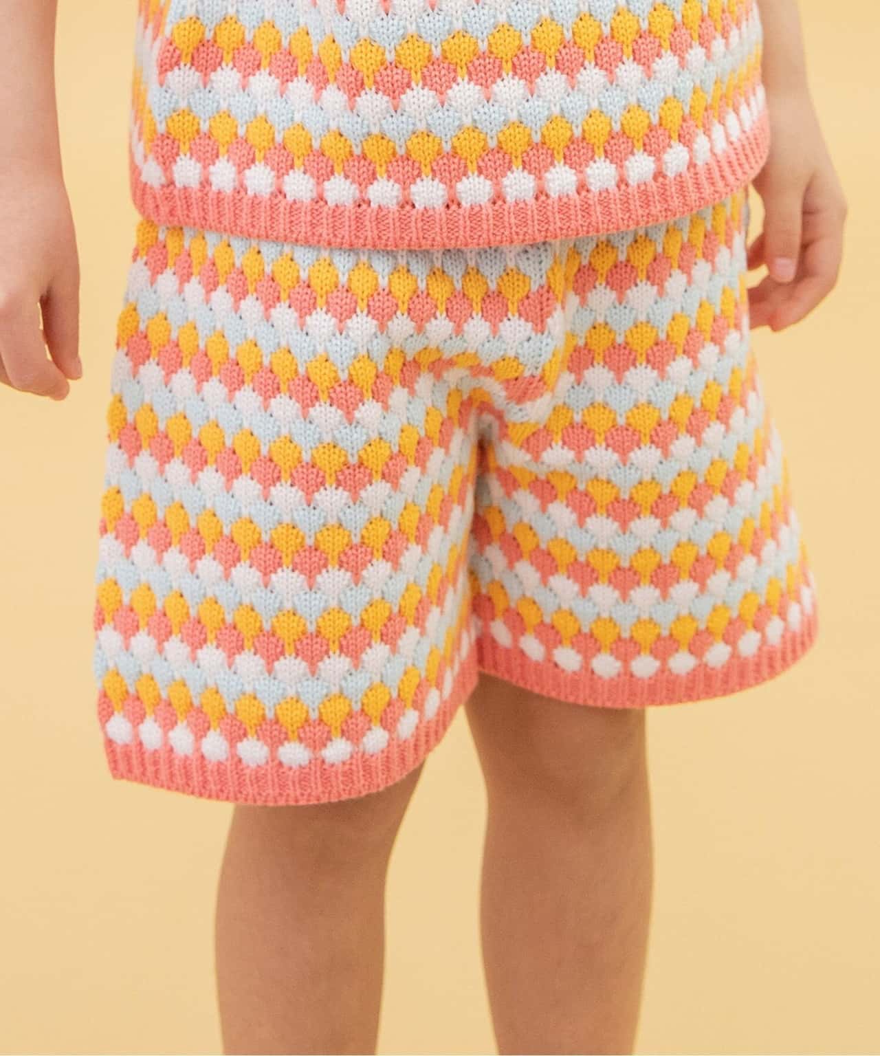 【SALE／50%OFF】BREEZE WEB限定 サマーニットパンツ_マシンウォッシャブル エフオーオンラインストア パンツ その他のパンツ ブラウン ピンク グリーン