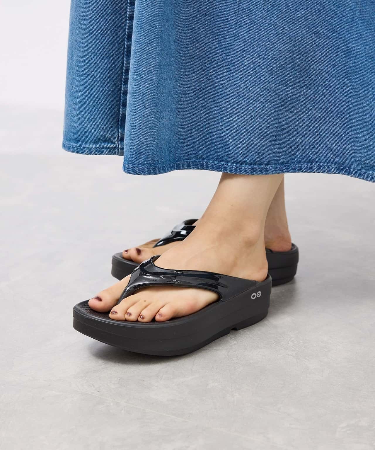 ROPE' PICNIC PASSAGE 【OOFOS/ウーフォス】OOmega リカバリーサンダル ロペピクニック シューズ・靴 サンダル ブラック ベージュ【送料無料】