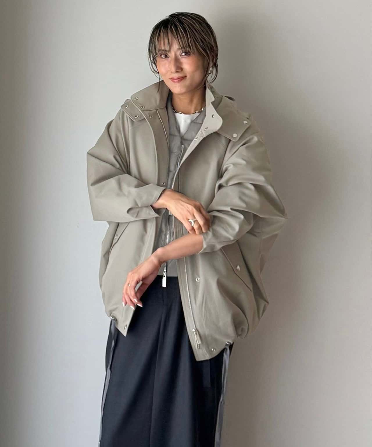 【SALE／40%OFF】Demi-Luxe BEAMS 【1/15新規値下げ】【残りわずか！】【別注】エディター坪田あさみ * WOOLRICH / ANORAK ダウンブルゾン 春まで着れる ライトアウター 軽アウター デミルクス ビームス ジャケット・アウター ブルゾン・ジャンパー ブラック グ【送料無料】