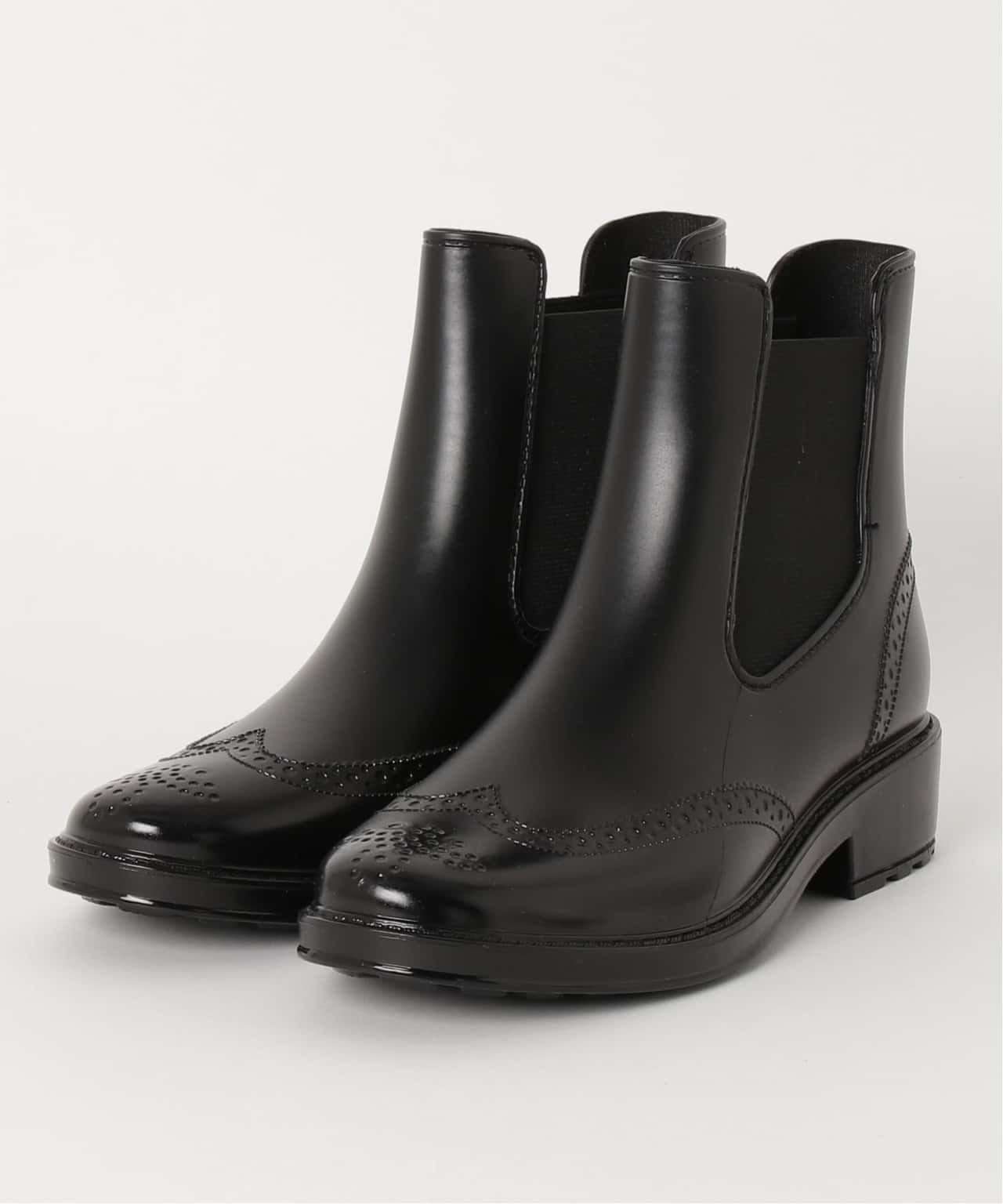 【SALE／30%OFF】aimoha - select - aimoha - select -/(W)オックスフォード風ショートレインブーツ アイモハ シューズ・靴 レインシューズ・ブーツ レッド ブルー ブラウン ブラック