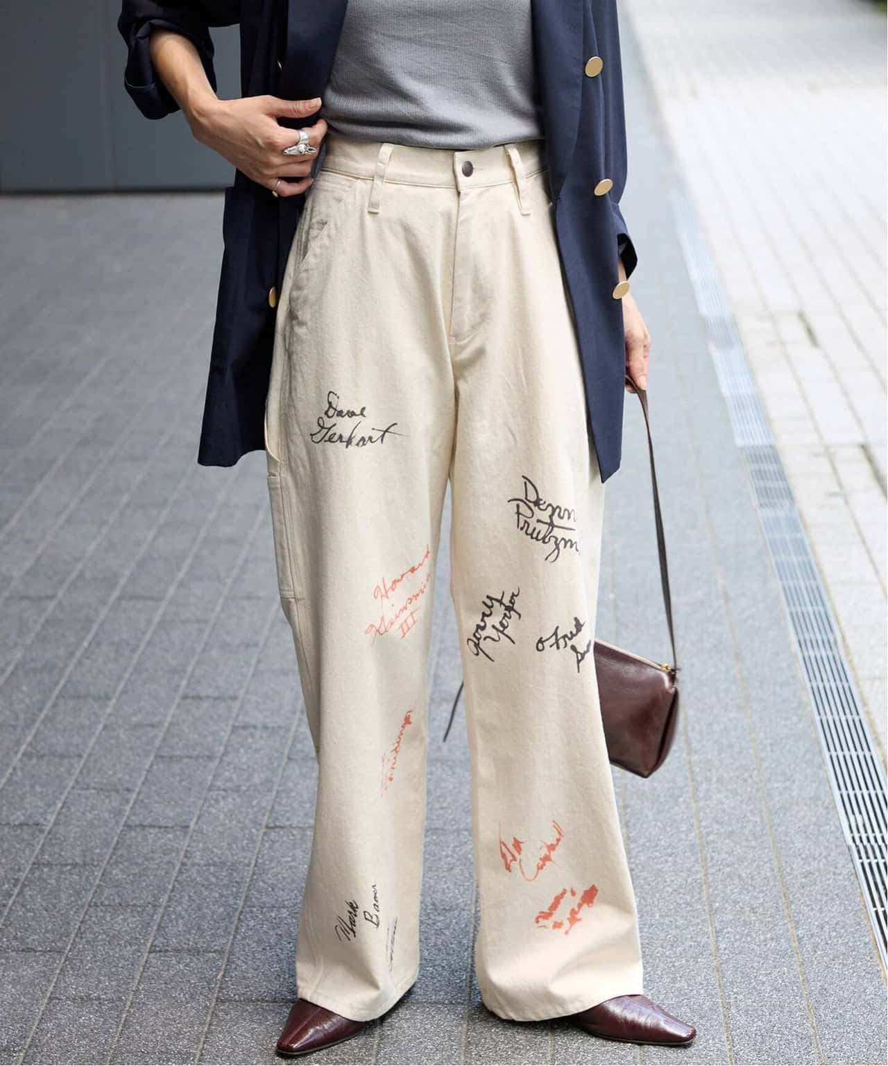 【SALE／30%OFF】JOURNAL STANDARD 《追加》別注【PAYDAY】 for JOURNAL STANDARD プリントペインターパンツ ジャーナル スタンダード パンツ その他のパンツ ベージュ ブラウン【送料無料】