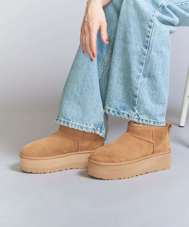 BEAUTY&YOUTH UNITED ARROWS ＜UGG＞ウルトラミニ プラットフォーム ブーツ ビューティー＆ユース　ユナイテッドアローズ シューズ・靴 ブーツ ブラック ブラウン【送料無料】