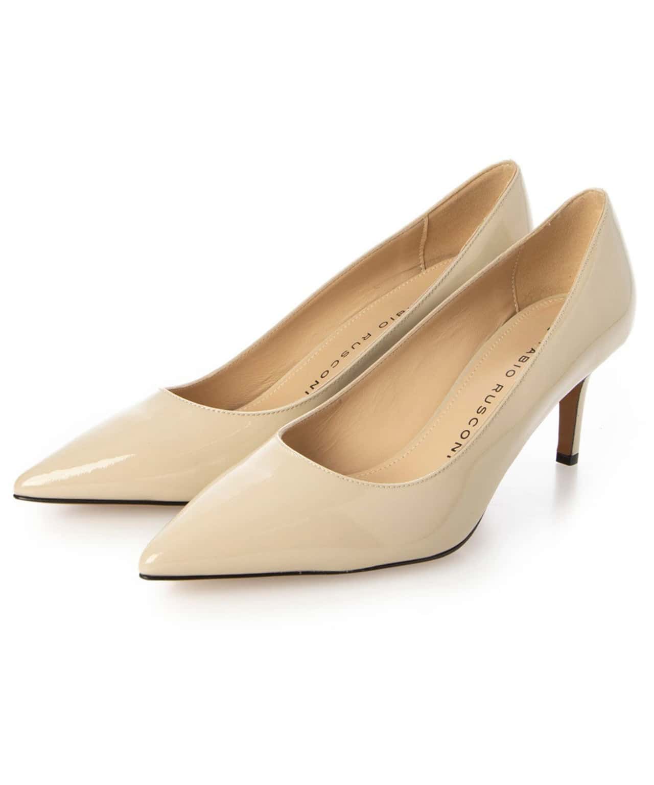 【SALE／50%OFF】FABIO RUSCONI エナメル レザー パンプス ファビオルスコーニ シューズ・靴 パンプス ブラック【送料無料】