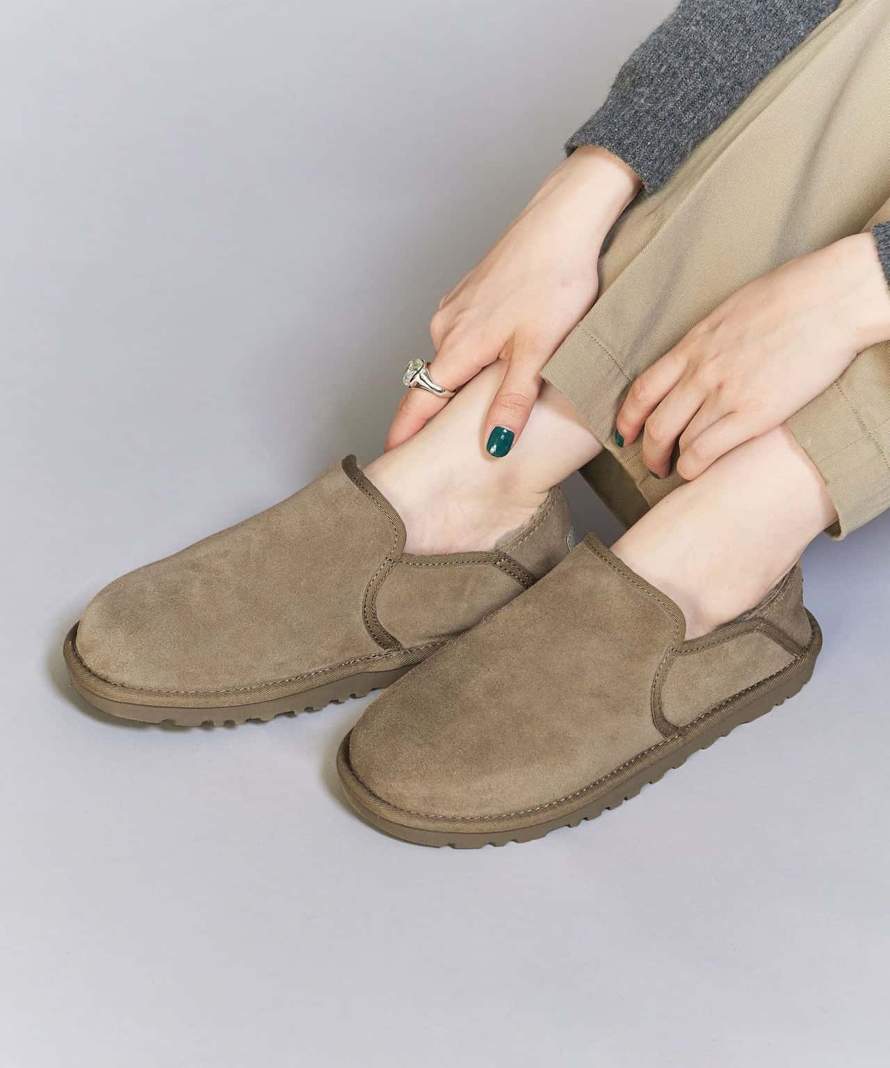 BEAUTY&YOUTH UNITED ARROWS 【別注】＜UGG＞KENTON ケントン/スリッポン ビューティー＆ユース　ユナイテッドアローズ シューズ・靴 モカシン・デッキシューズ ブラウン グレー【送料無料】