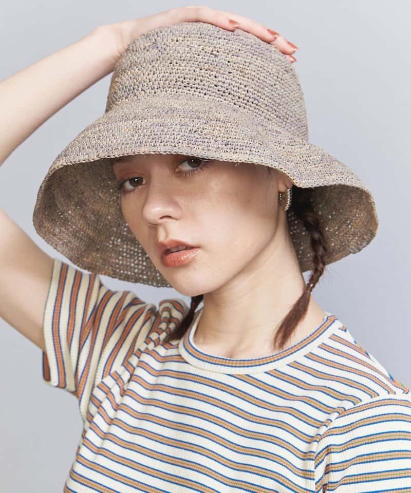 【SALE／40%OFF】BEAUTY & YOUTH UNITED ARROWS ラフィア ハット ビューティ＆ユース ユナイテッドアローズ 帽子 ハット グレー ホワイト ブラウン【送料無料】