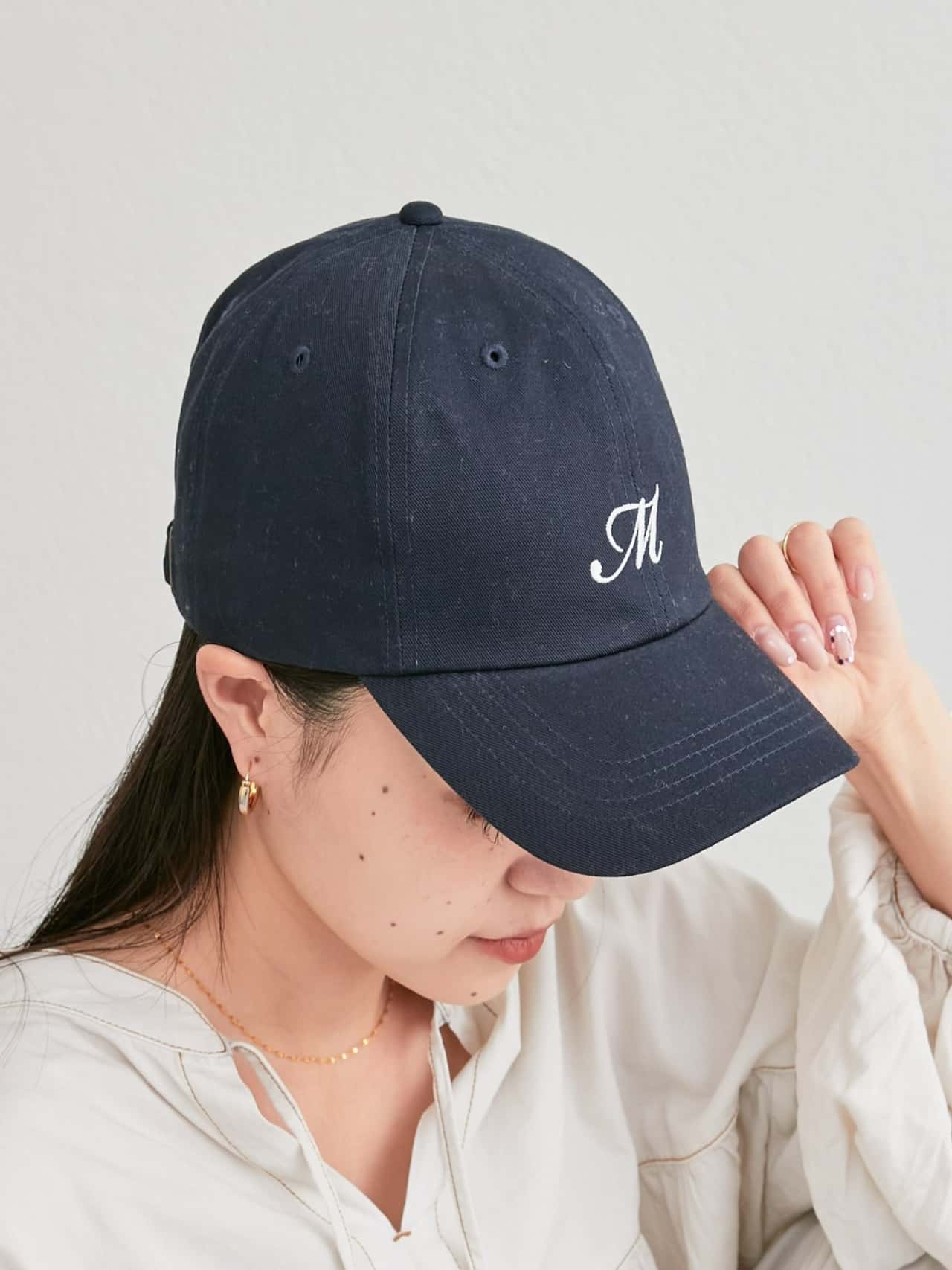 【SALE／82%OFF】CIAOPANIC TYPY 刺繍イニシャルキャップ チャオパニックティピー 帽子 その他の帽子 ホワイト ベージュ ネイビー