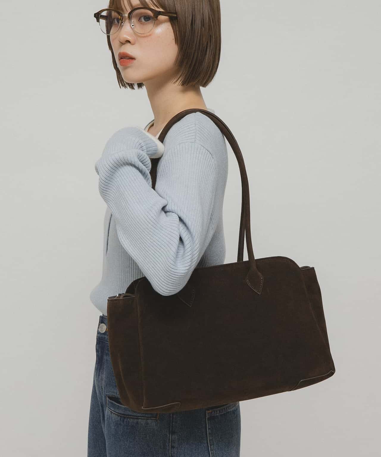 【SALE／30%OFF】KBF ロングショルダーボストンBAG ケービーエフ バッグ ボストンバッグ ブラウン【送料無料】