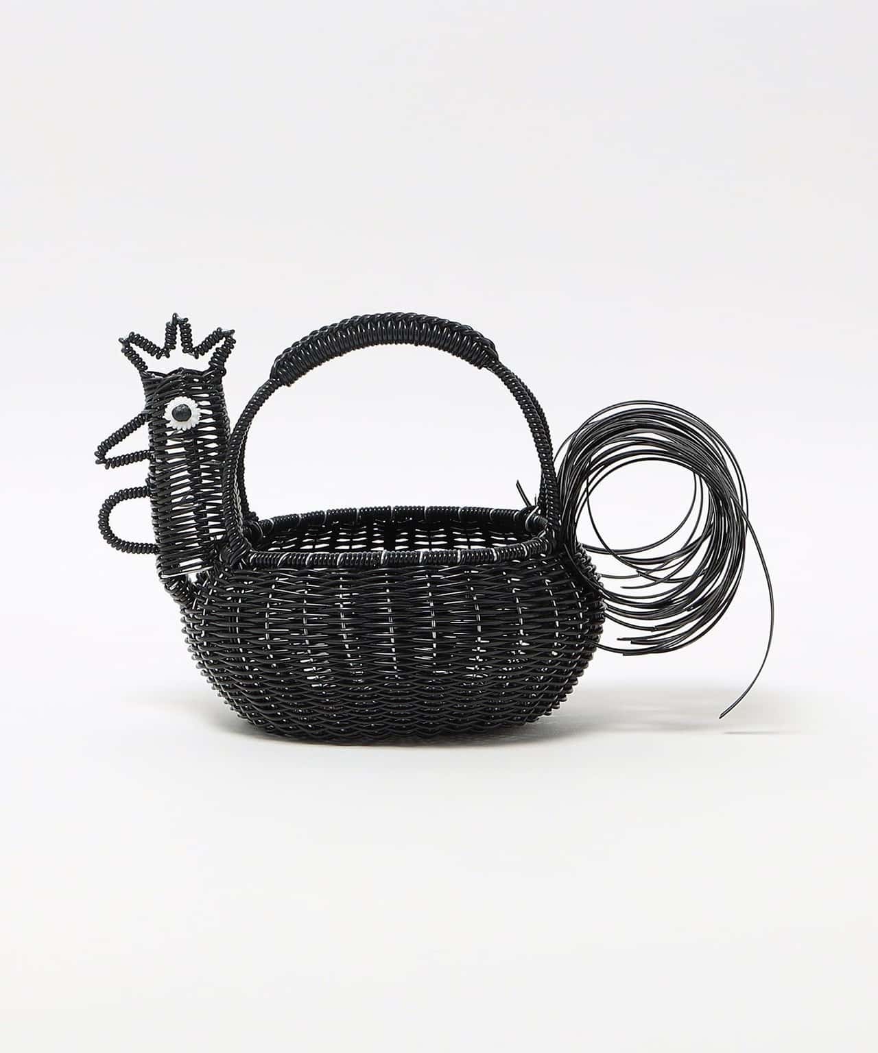 UNITED ARROWS 【別注】＜DIMINUTIVO＞Chicken Egg Basket S ユナイテッドアローズ バッグ かごバッグ ブラック【送料無料】