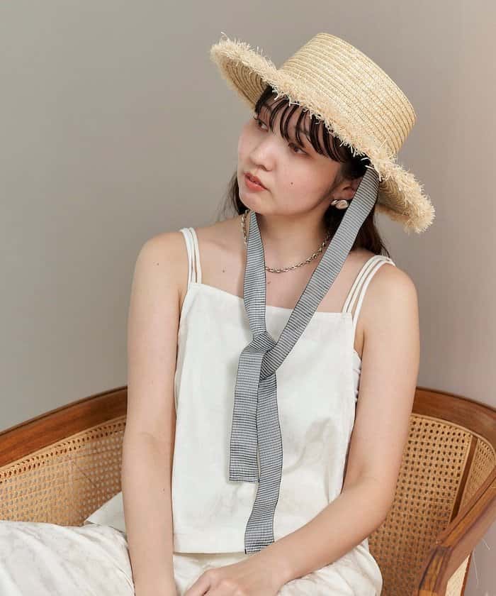 【SALE／25%OFF】FREAK'S STORE 2セット リボン付き マルチウェイ カンカン帽【限定展開】 24SS フリークスストア 帽子 ハット ブラウン ブラック【送料無料】