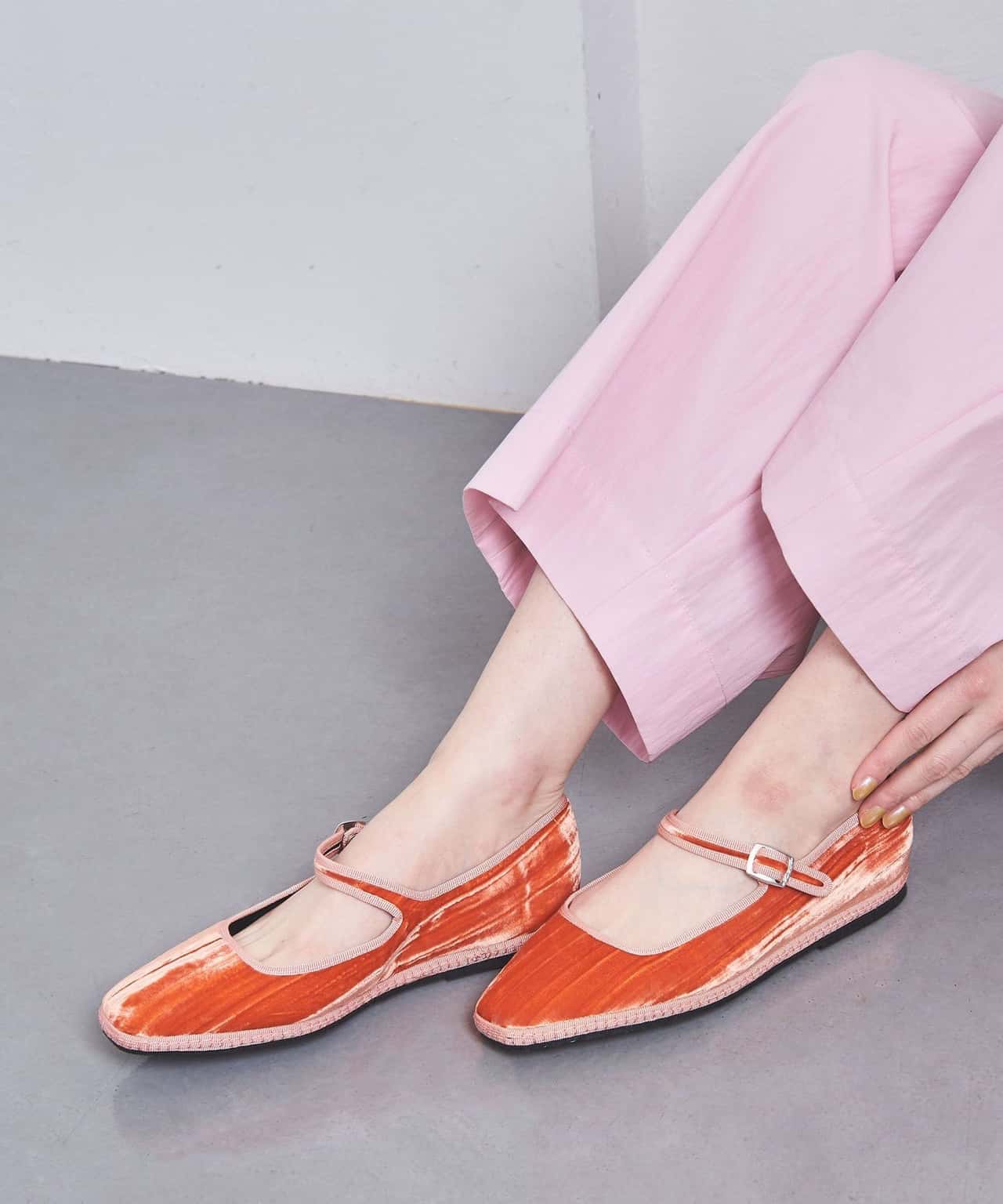 【SALE／70%OFF】UNITED ARROWS ＜Sciuscia＞BELMOND フラットシューズ ユナイテッドアローズ アウトレット シューズ・靴 その他のシューズ・靴 オレンジ ホワイト【送料無料】
