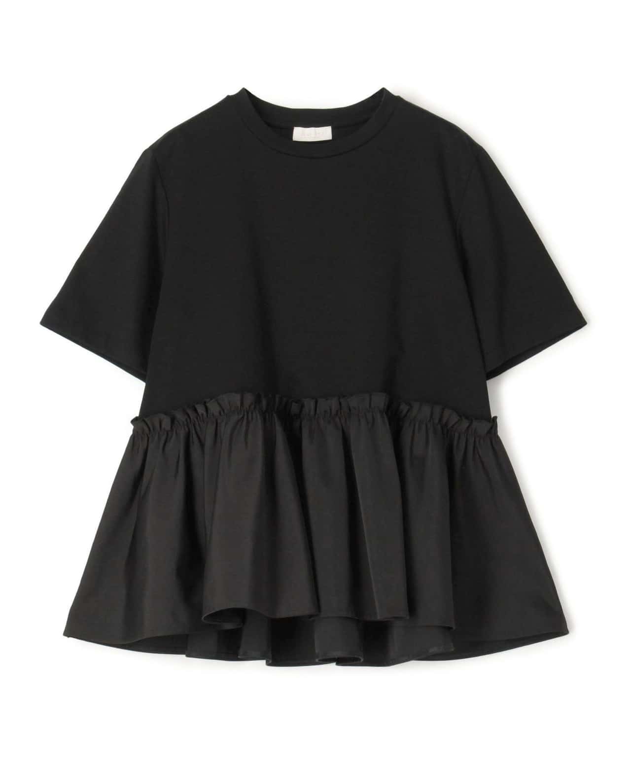 【SALE／40%OFF】Ballsey ジャージコンビ ペプラムプルオーバー トゥモローランド トップス カットソー・Tシャツ ブラック ホワイト グレー【送料無料】