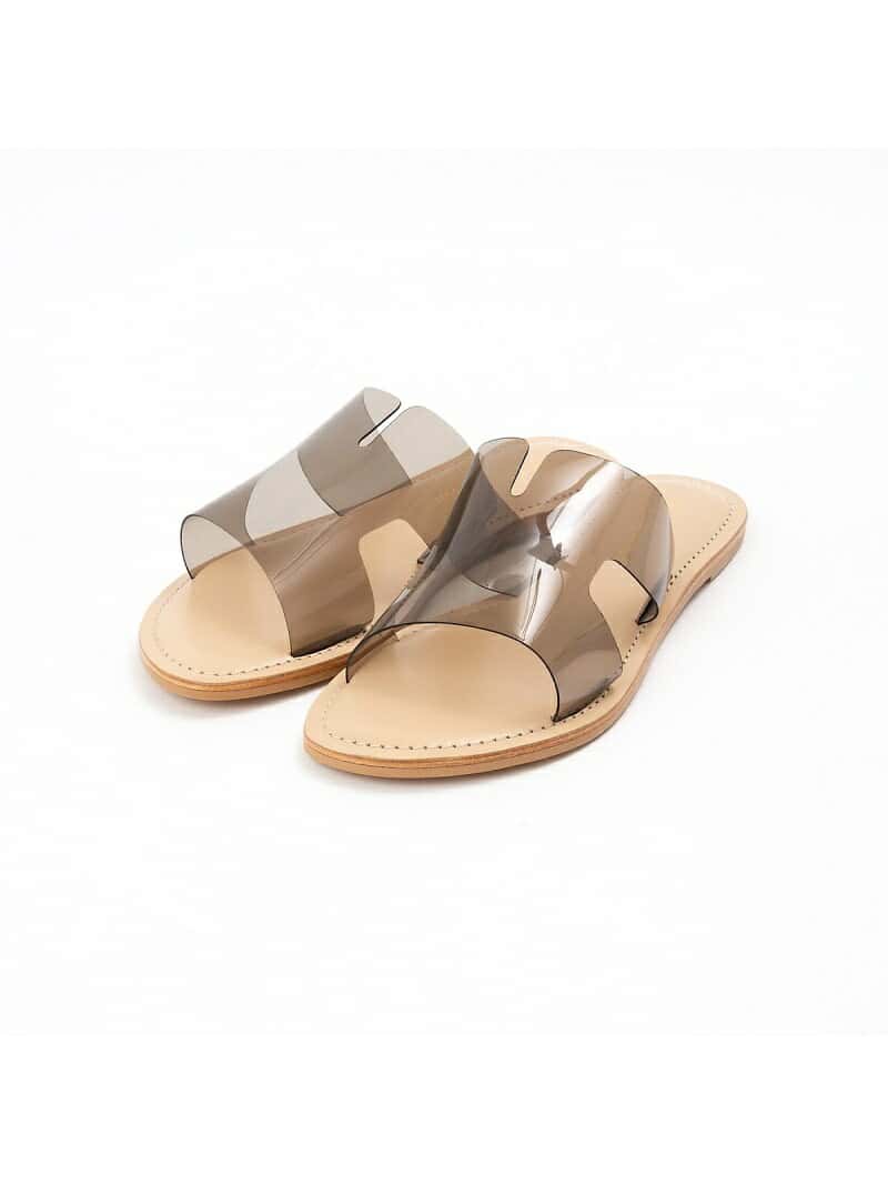 【SALE／70%OFF】Au BANNISTER 【販売店舗限定】スライドサンダル オゥ・バニスター シューズ・靴 サンダル グレー シルバー ブラック ホワイト