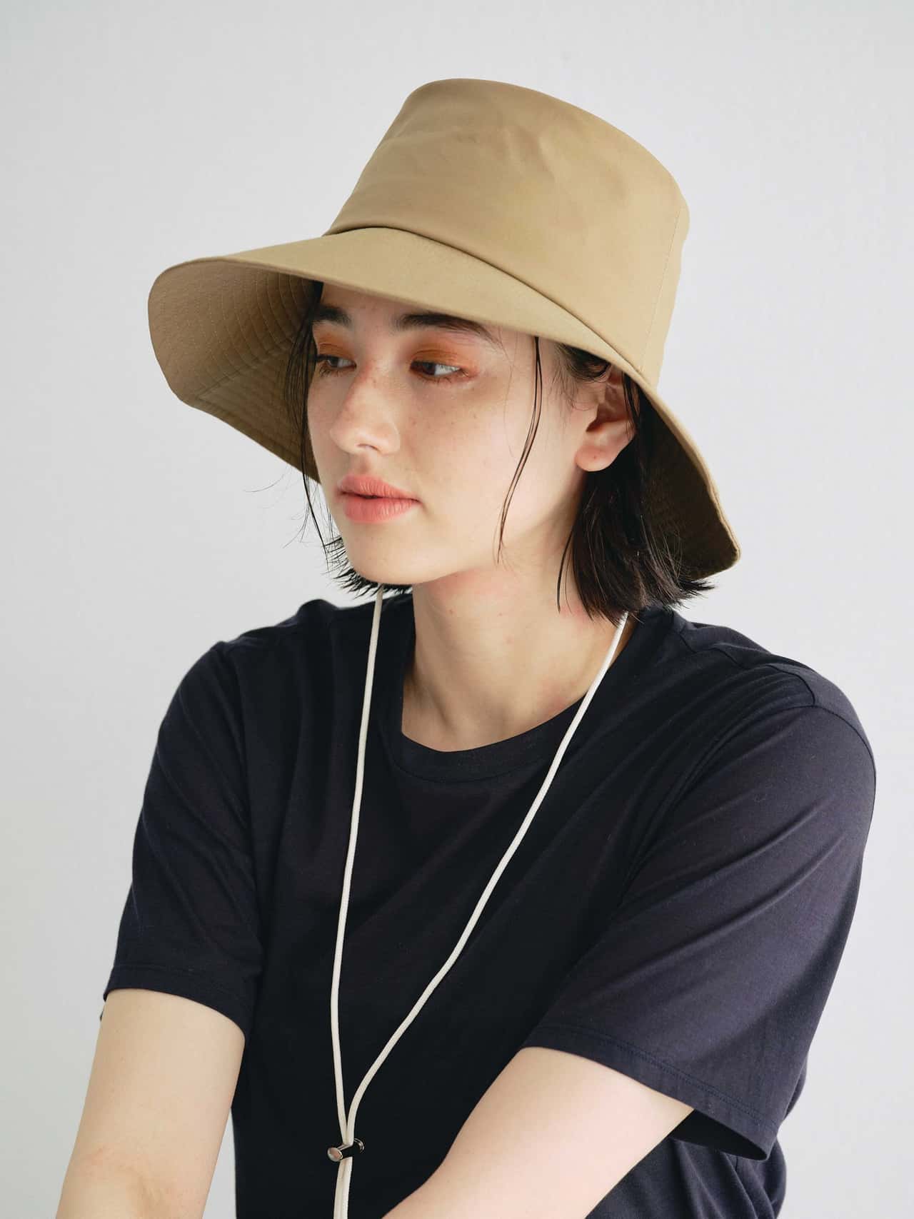【SALE／40%OFF】GALLARDAGALANTE 《大人気アイテムが今年も登場!》ドローコードハット【オンラインストア限定商品】 ガリャルダガランテ 帽子 その他の帽子 ベージュ ブラック【送料無料】