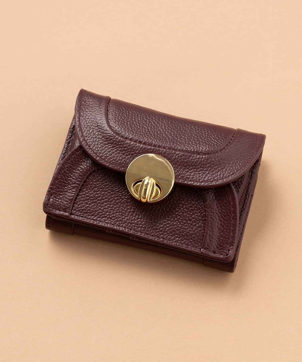 【SALE／12%OFF】Hashibami Hashibami/ニューラウンドフォルム 3つ折り財布 セットアップセブン 財布・ポーチ・ケース 財布 ブラック ピンク ゴールド レッド ベージュ グリーン【送料無料】