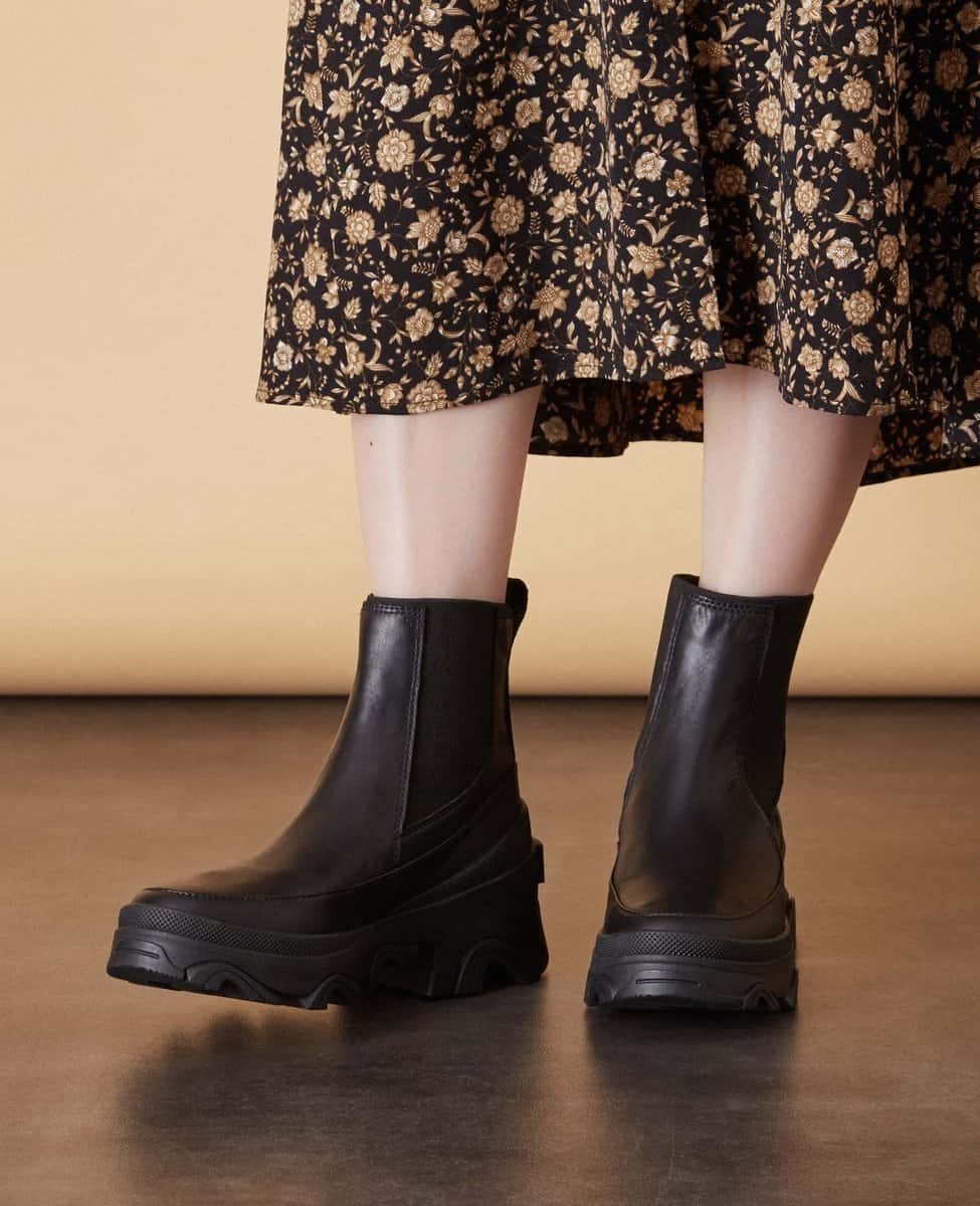 【SALE／80%OFF】MELROSE CLAIRE 【SOREL BREX BOOT CHELSEA WP CITY STYLEと機能性を両立 防水チェルシーブーツ】 メルローズクレール シューズ・靴 ブーツ ブラック【送料無料】