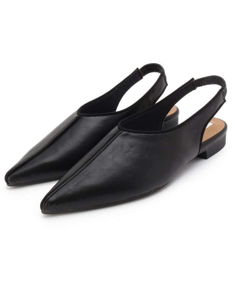 【SALE／50%OFF】ESPERANZA 【In LIFE】バックゴムスリングフラットシューズ エスペランサ シューズ・靴 その他のシューズ・靴 ホワイト ベージュ ブラック