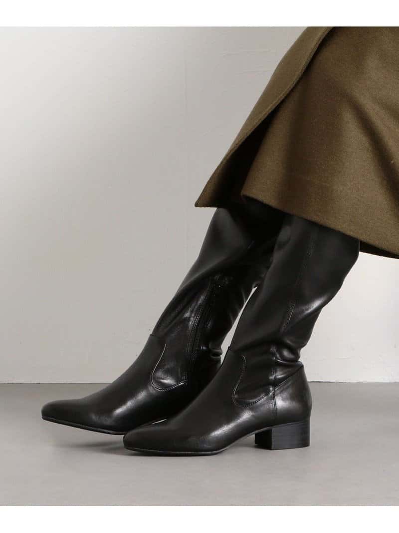 【SALE／85%OFF】ODETTE E ODILE ストレッチニーハイ ロングブーツ40↑ ユナイテッドアローズ アウトレット シューズ・靴 ブーツ ブラック ブラウン【送料無料】