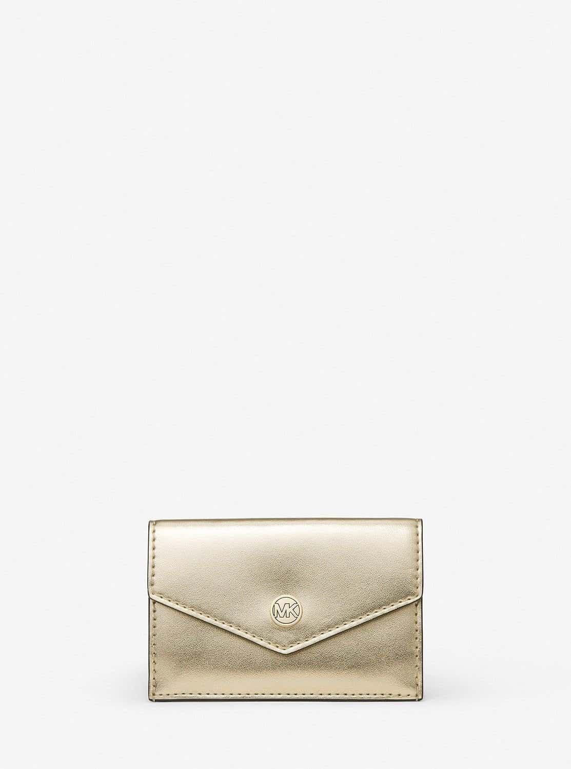 【SALE／85%OFF】MICHAEL KORS GIFTABLES エンベロープ カードケ-ス スモール マイケルコース マイケル・コース 財布・ポーチ・ケース 財布 ゴールド【送料無料】