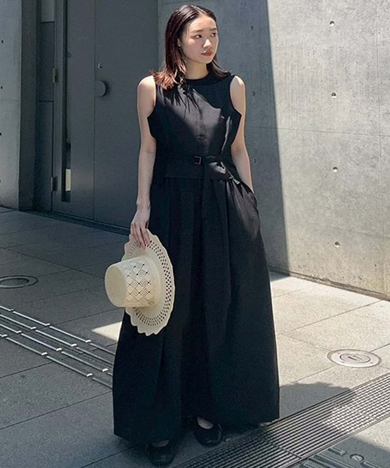 【SALE／40%OFF】LE CIEL BLEU バイマテリアルフィットアンドフレアドレス / Bi-Material Fit and Flare Dress ルシェルブルー ワンピース・ドレス ワンピース ネイビー カーキグリーン ブラック【送料無料】