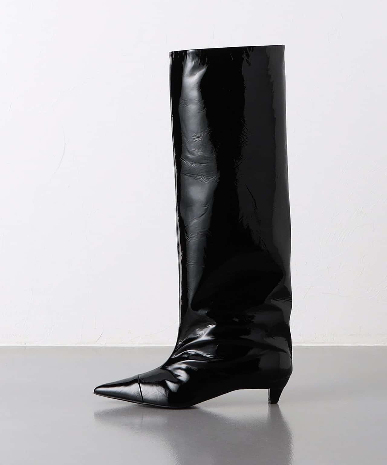 【SALE／80%OFF】UNITED ARROWS ＜PIPPICHIC＞TIP PTNT ロングブーツ ユナイテッドアローズ アウトレット シューズ・靴 その他のシューズ・靴 ブラック【送料無料】