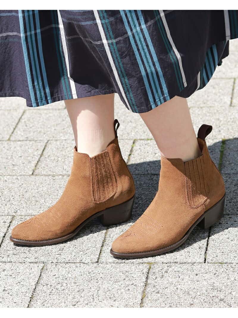 【SALE／80%OFF】BEAMS BOY BEAMS BOY / ウェスタン ショートブーツ ビームス アウトレット シューズ・靴 ブーツ ブラウン ブラック【送料無料】