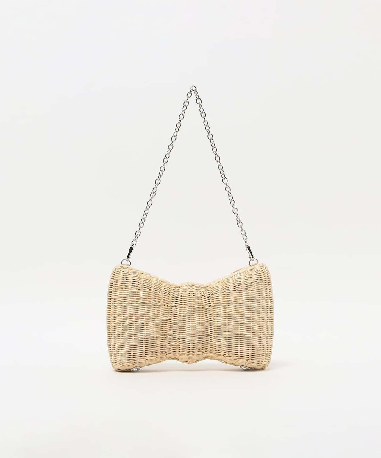 【SALE／70%OFF】UNITED ARROWS BOW ラタン バッグ ユナイテッドアローズ アウトレット バッグ その他のバッグ ホワイト ブラック【送料無料】