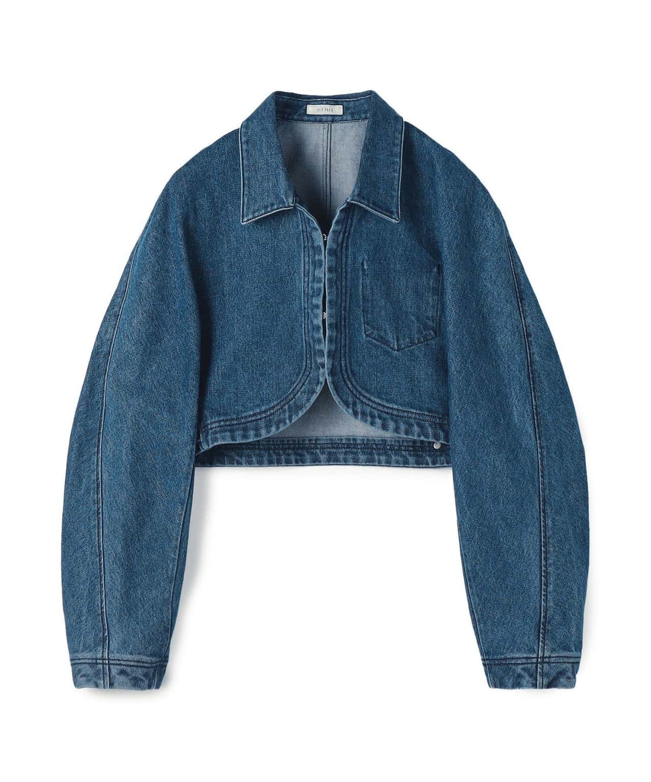 【SALE／60%OFF】DES PRES コットンデニム クロップドブルゾン トゥモローランド ジャケット・アウター デニムジャケット【送料無料】
