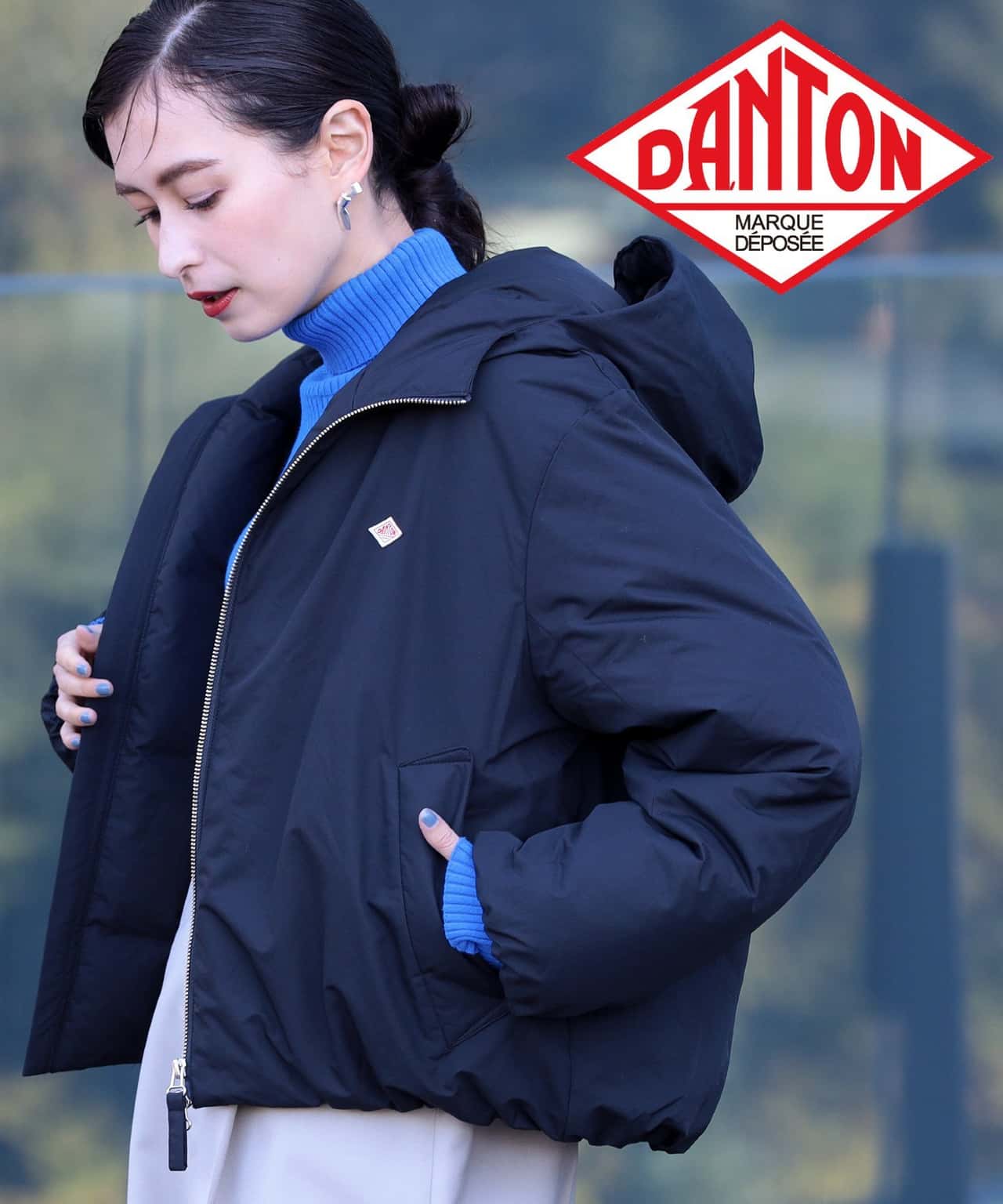 【SALE／30%OFF】Ray BEAMS DANTON / ハイロフト ダウンジャケット ビームス ウイメン ジャケット・アウター ダウンジャケット・ダウンベスト ブラック ホワイト【送料無料】