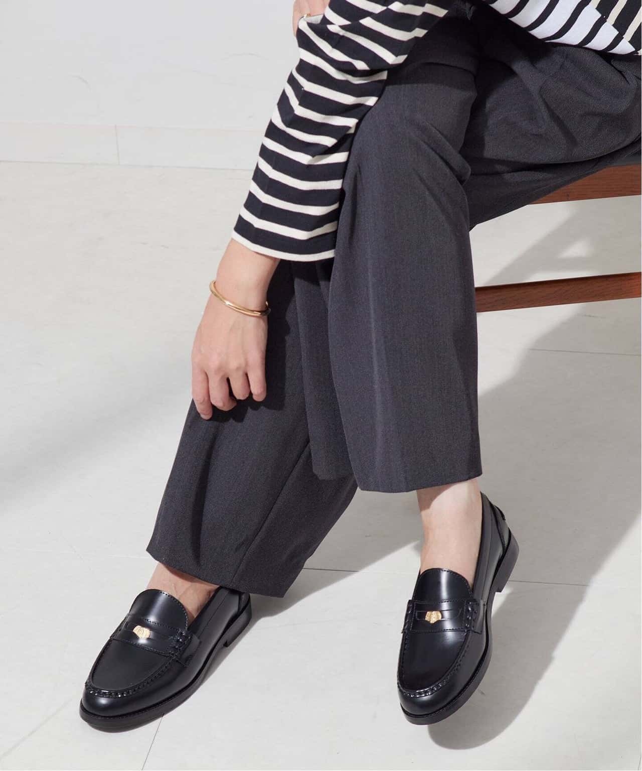JOURNAL STANDARD L'ESSAGE 《別注》【CAMINANDO/カミナンド】ALMOND TOE PENNY LOAFER:ローファー ジャーナルスタンダード レサージュ シューズ・靴 ローファー ブラック【送料無料】