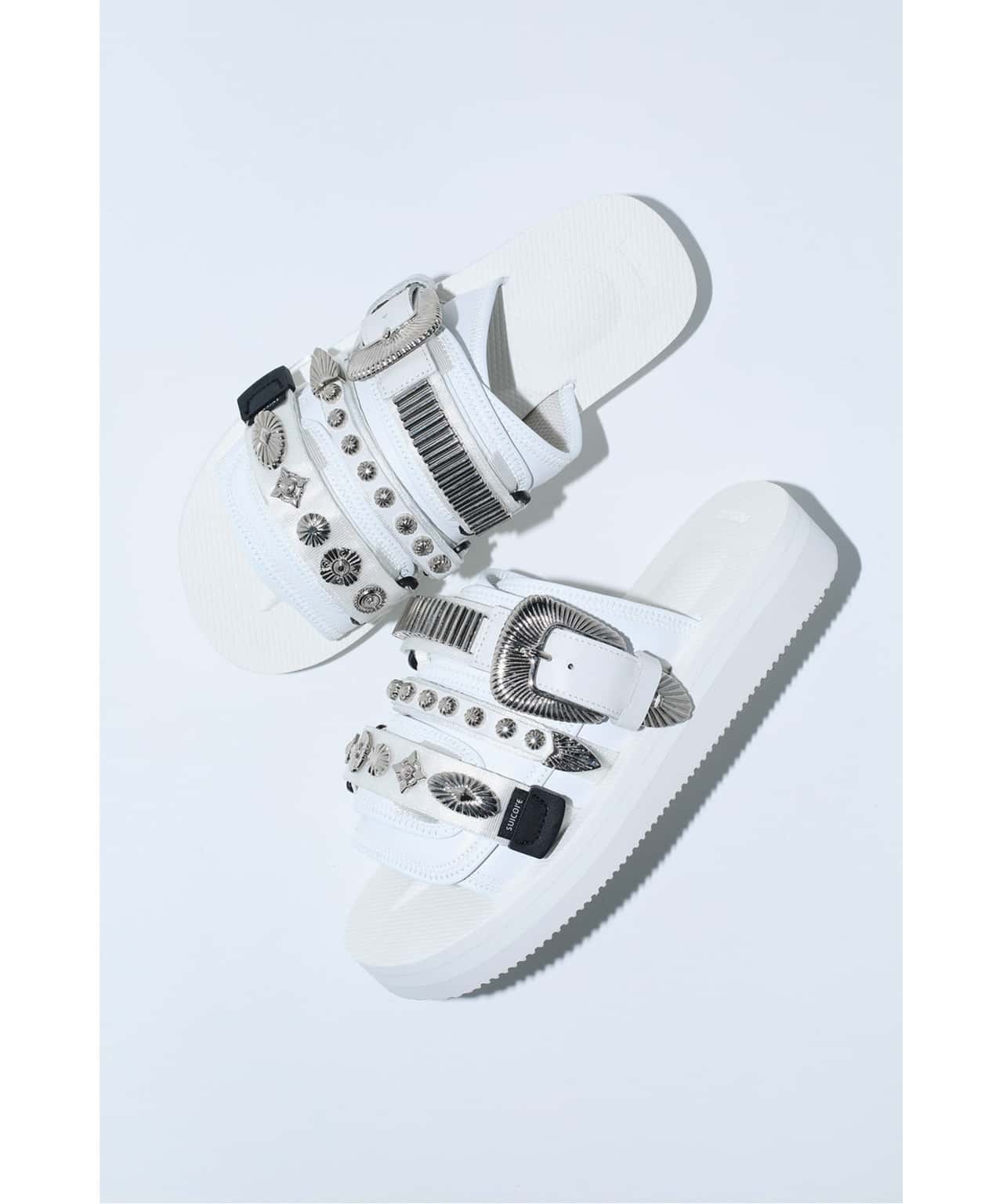 TOGA ARCHIVES TOGA × SUICOKE MOTO トーガ シューズ・靴 サンダル ホワイト カーキグリーン ブラック【送料無料】