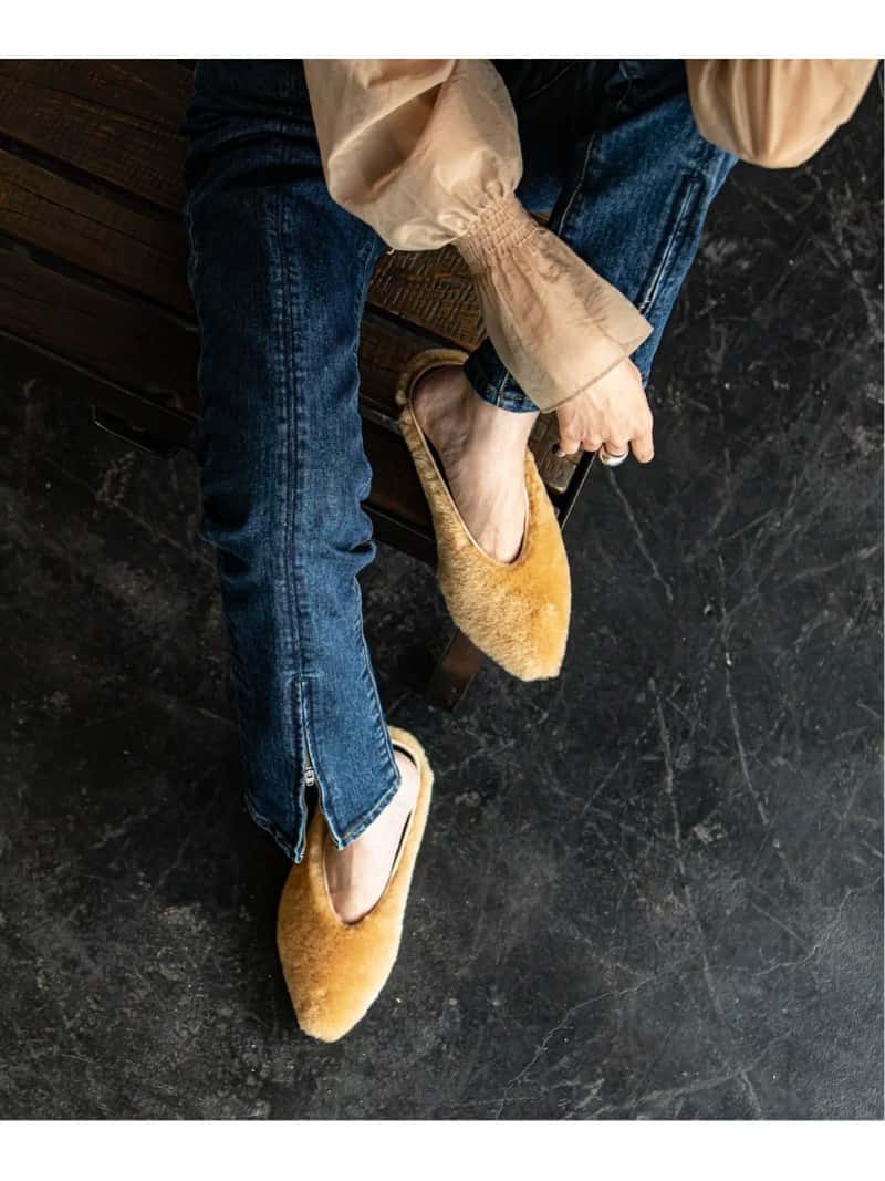 【SALE／40%OFF】NOBLE 【PELLICO SUNNY】別注ムートンミュール◆ ノーブル シューズ サンダル/ミュール ベージュ【送料無料】