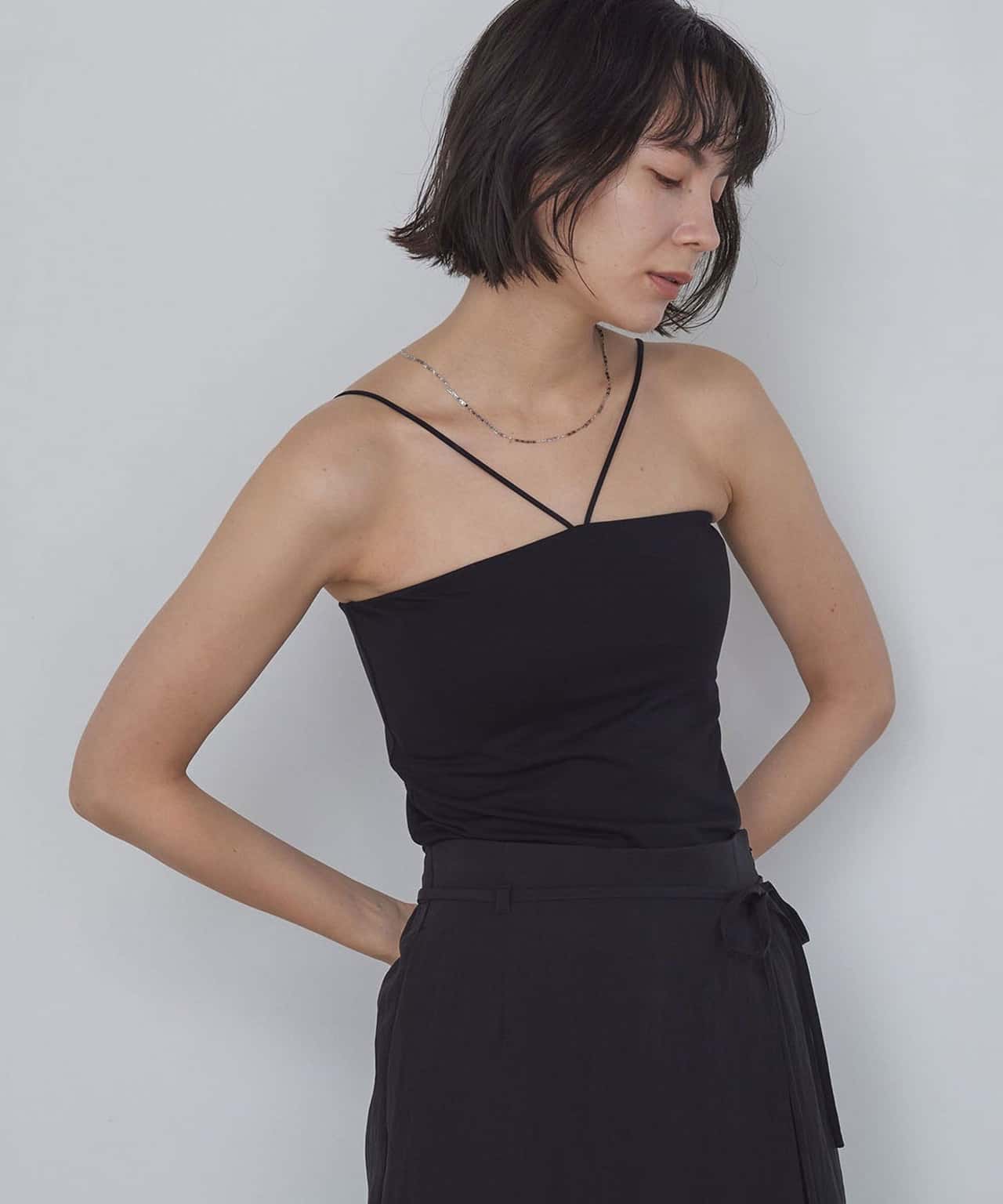【SALE／30%OFF】UNITED ARROWS green label relaxing ホルターネックキャミソール / カップインナー ユナイテッドアローズ グリーンレーベルリラクシング トップス キャミソール ブラウン ホワイト ブラック
