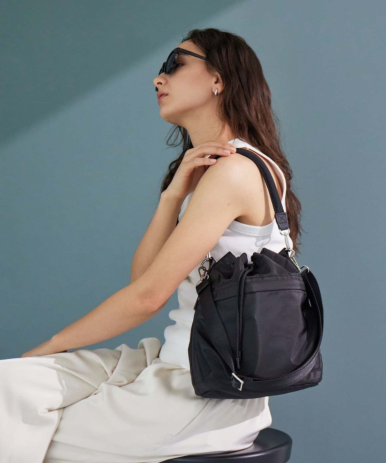 【SALE／10%OFF】UNITED ARROWS green label relaxing ハッスイ ポケットドロスト バッグ - はっ水 - ユナイテッドアローズ グリーンレーベルリラクシング バッグ ショルダーバッグ ブラウン ホワイト ベージュ ブラック グレー【送料無料】