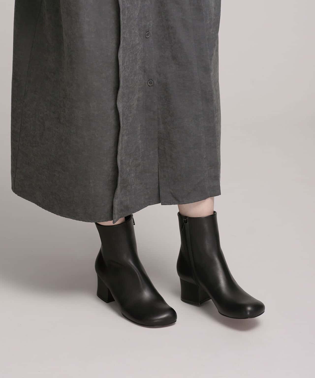 【SALE／30%OFF】NANO universe FRONTE SHORT BOOTS 5cm ナノユニバース シューズ・靴 ブーツ ブラック【送料無料】