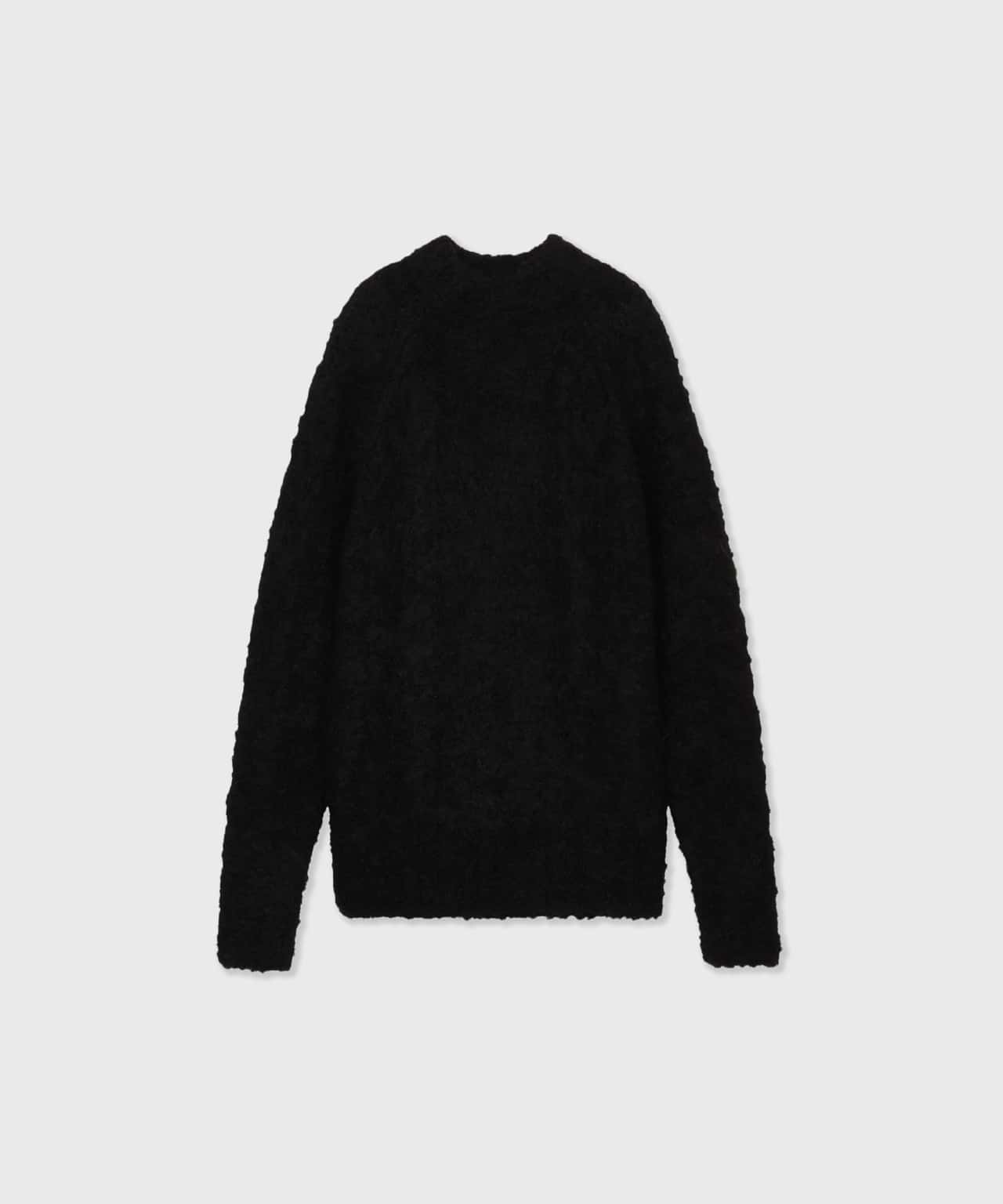 【SALE／40%OFF】CINOH ALPACA RAGLAN BOTTLE NECK KNIT チノ トップス ニット ブラック グリーン イエロー【送料無料】