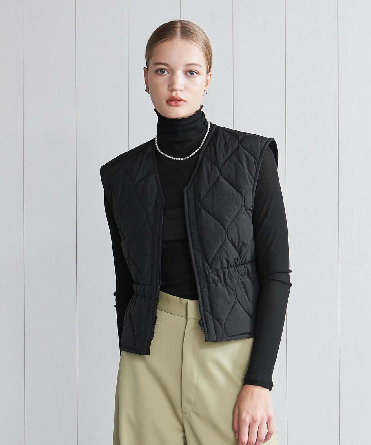 【SALE／70%OFF】BEAUTY&YOUTH UNITED ARROWS ＜H＞ナイロンワッシャーキルティングベスト ユナイテッドアローズ アウトレット ジャケット・アウター その他のジャケット・アウター ブラック カーキグリーン【送料無料】