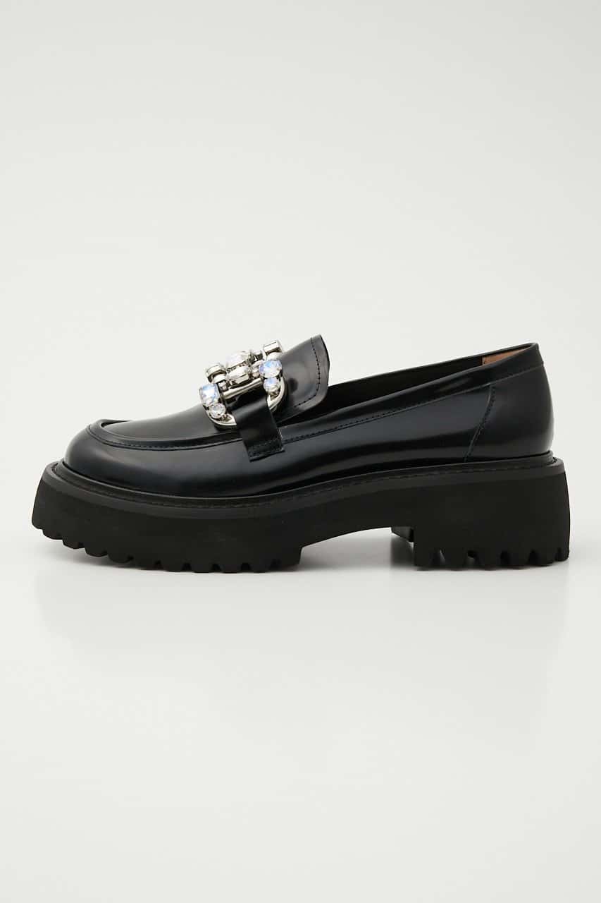 【SALE／15%OFF】STACCATO BIGクリスタルストーンローファー スタッカート シューズ・靴 ローファー ブラック【送料無料】