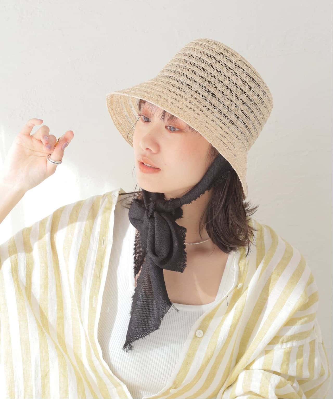 【SALE／30%OFF】JOURNAL STANDARD relume 【La Maison de Lyllis/メゾンドリリス】CLOCHE SCARF ジャーナル スタンダード レリューム 帽子 ハット ブラウン ブラック【送料無料】