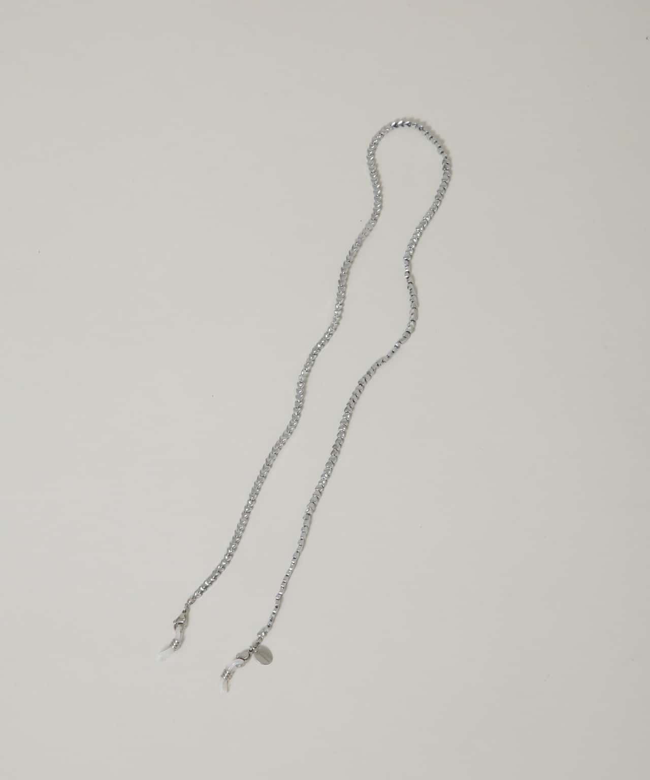 【SALE／30%OFF】NANO universe HASHIBAMI/ハート型4mm シルバー グラスチェーン ナノユニバース ファッション雑貨 その他のファッション雑貨 シルバー【送料無料】
