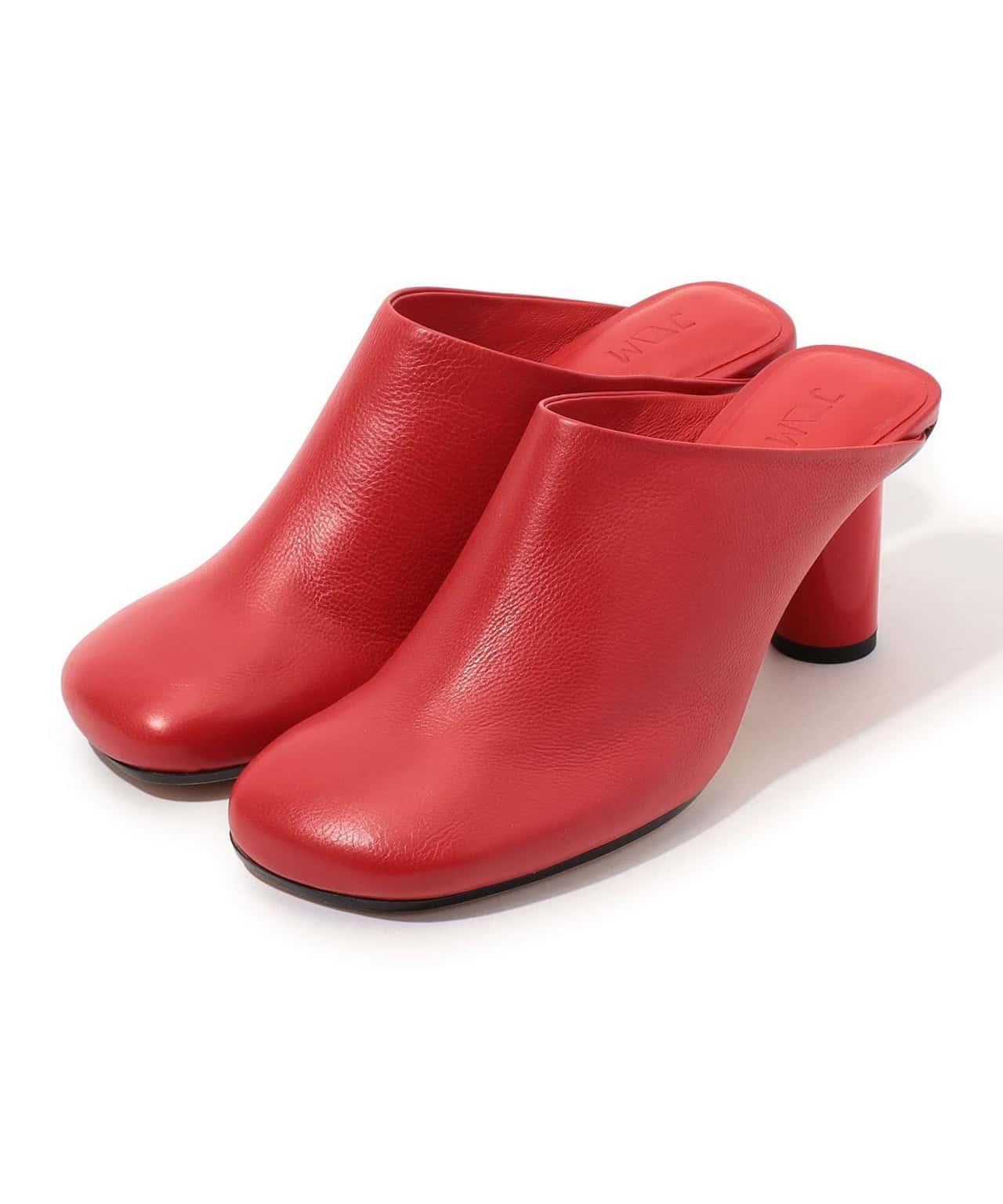 【SALE／50%OFF】TOMORROWLAND GOODS JVAM DALI シリンダーヒール ミュール トゥモローランド シューズ・靴 サンダル ブラック レッド【送料無料】