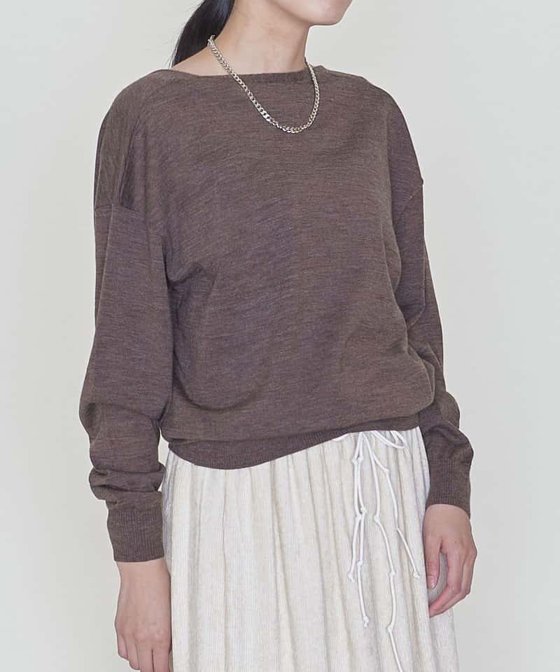 【SALE／80%OFF】ASTRAET ＜ASTRAET(アストラット)＞W 16G ディープVネック 2WAYニット ユナイテッドアローズ アウトレット トップス ニット ブラウン ホワイト ブラック【送料無料】