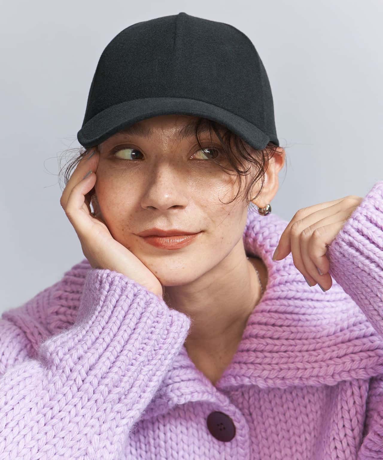 【SALE／60%OFF】BEAUTY&YOUTH UNITED ARROWS ＜Benelli Montacone＞フェルト キャップ ユナイテッドアローズ アウトレット 帽子 キャップ ネイビー グレー